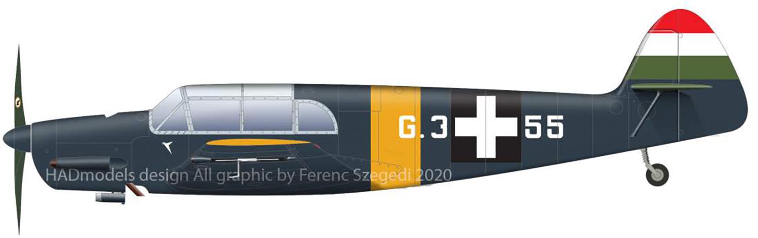 1/32 WWII ハンガリー空軍 メッサーシュミット Bf-108 タイフーン デカール