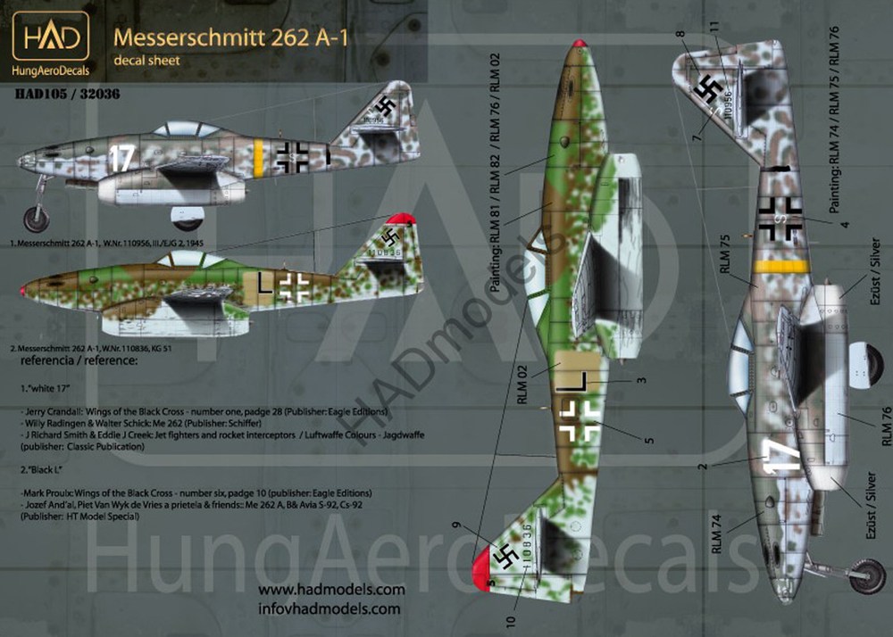 HADǥ 1/48 WW.II Me 262 A-1 ɥĶǥ - ɥĤ