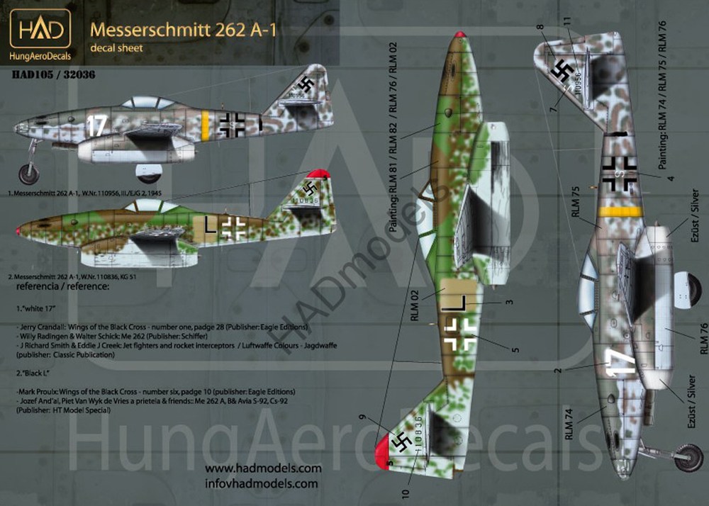 HADǥ 1/48 WW.II Me 262 A-1 ɥĶǥ