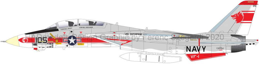 HADǥ1/48 ꥫ F-14A VF-1 եѥå ǥ - ɥĤ