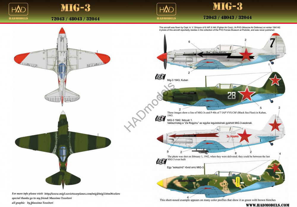 HADǥ 1/72 ӥȶ MiG-3 Part.2 ǥ - ɥĤ