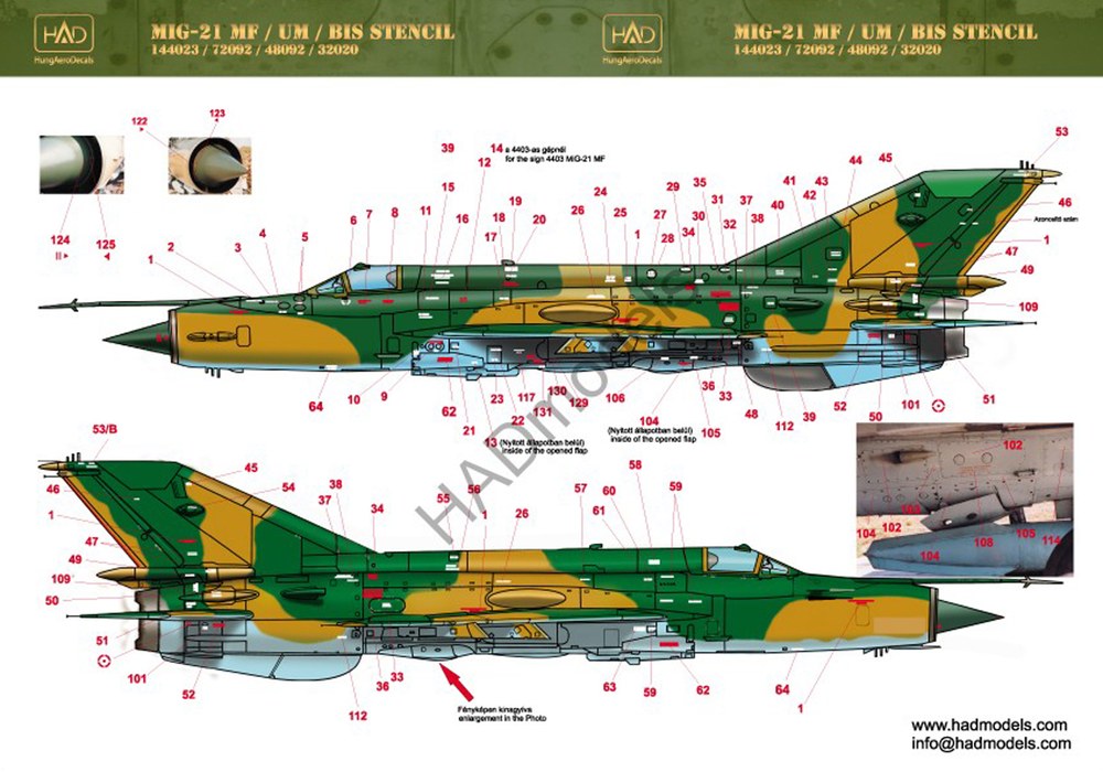 HADǥ 1/72 Mig-21 MF/UM/BIS ǡǥ - ɥĤ