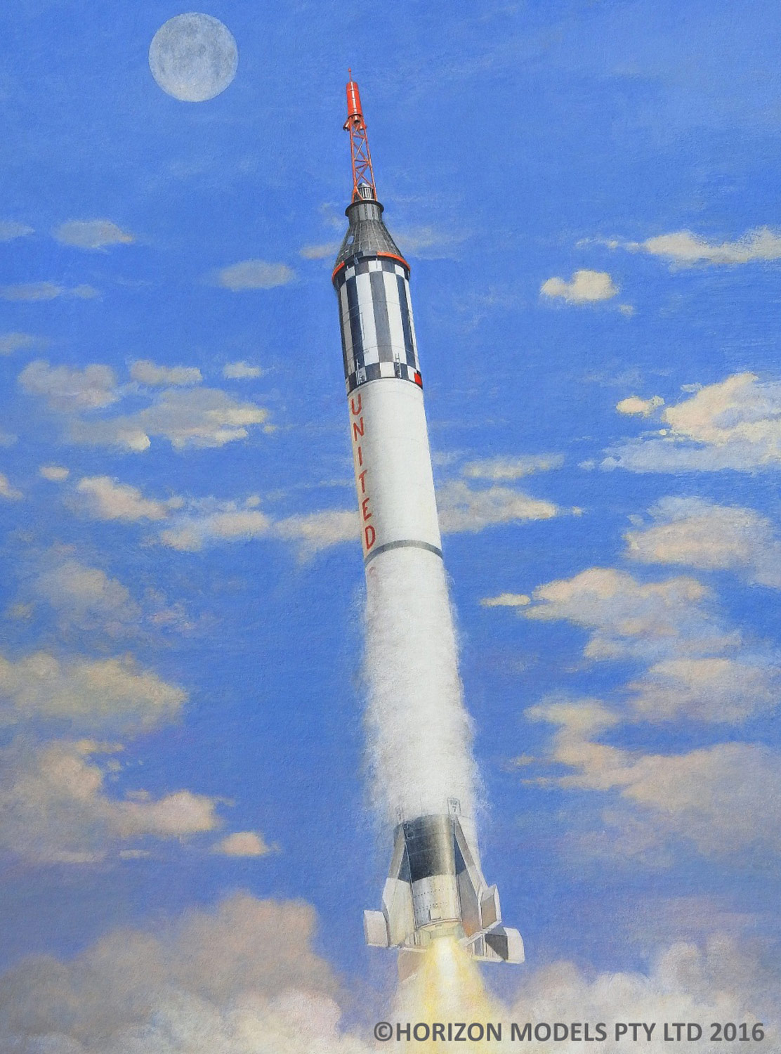 ホライズンモデル 1/72 アメリカ初の有人宇宙ロケット マーキュリー・レッドストーン - ウインドウを閉じる