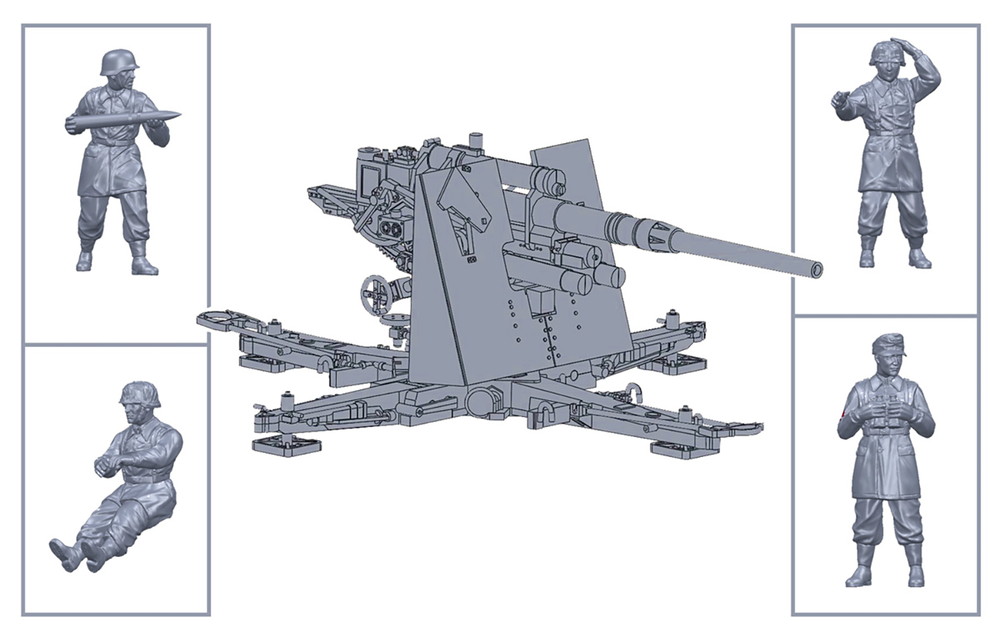  1/56 WW.II ɥķ 8.8cm Flak37 w/ˤʼ - ɥĤ