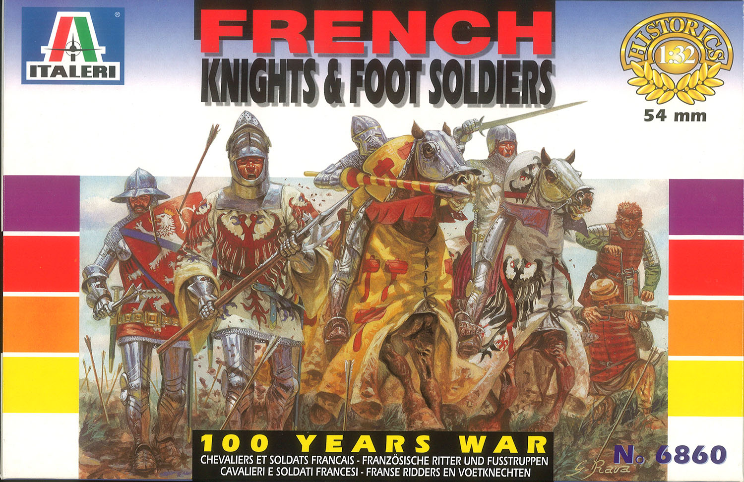 1/32 100年戦争 フランス騎士&歩兵セット