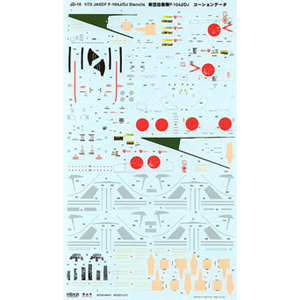 PLATZ 1/72 JASDF F-104J/DJ Stencils Decal