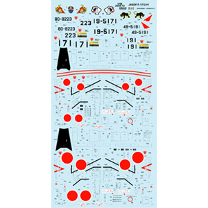 PLATZ 1/48 JASDF F-1/T-2 collection #1 Decal