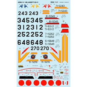 PLATZ 1/48 JASDF T-33 HISTORY #1 Decal