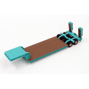 PLATZ/KEN KRAFT 1/50 16 WHEELS LOW BED TRAILER with FOLDING RAMP