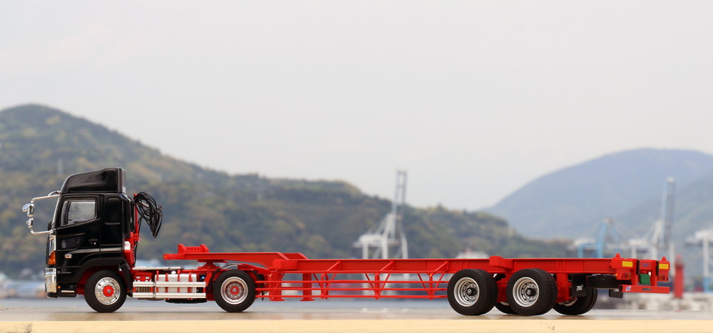 PLATZ/KEN KRAFT 1/50 NIPPON TREX SEMI-TRAILER (Red)