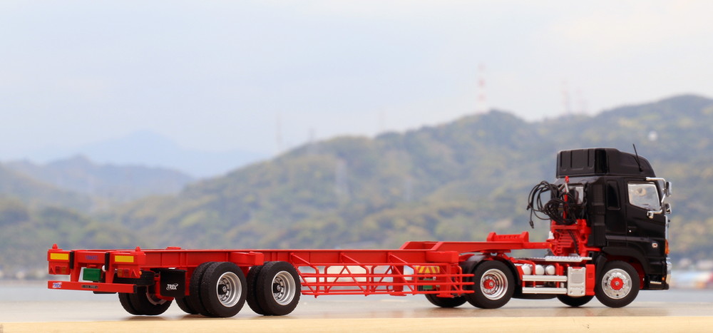 PLATZ/KEN KRAFT 1/50 NIPPON TREX SEMI-TRAILER (Red)