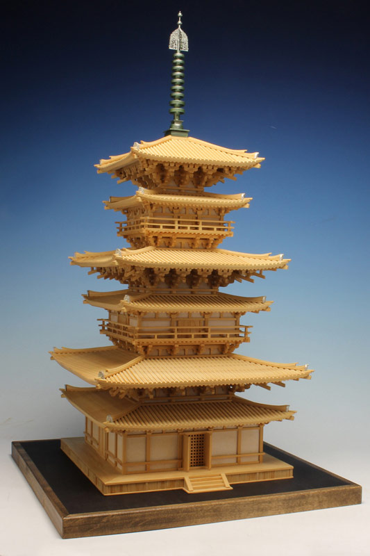 薬師寺 東塔 1/75スケール 木製建築模型 - 模型/プラモデル