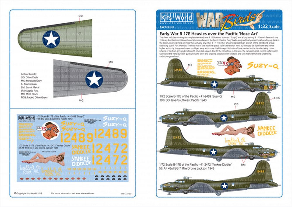 åĥ 1/32 WW.II ꥫ B-17E Suzy Q & Yankee Diddler - ɥĤ