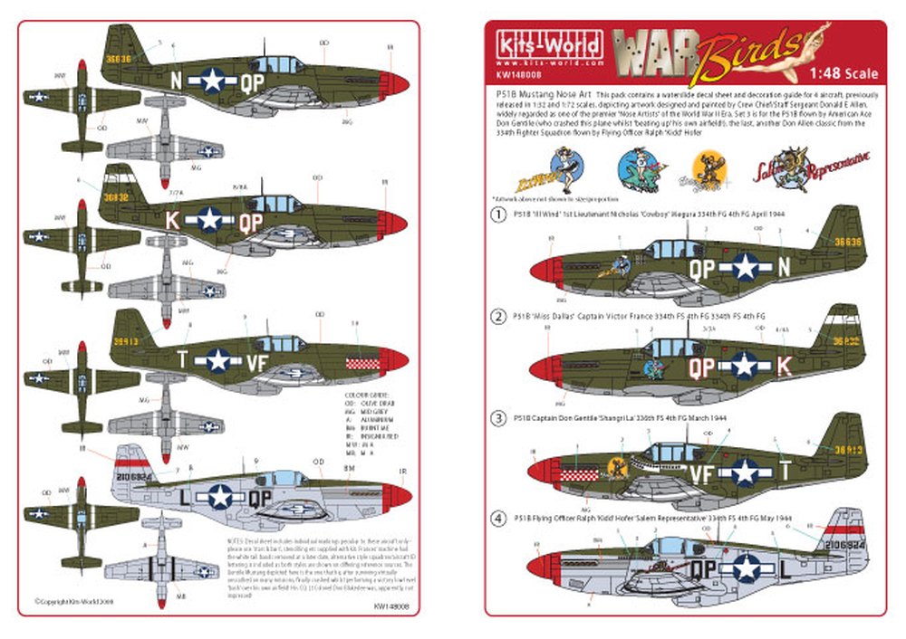 åĥ 1/48 WW.II ꥫΦ P-51 ޥ(̵) ѥ쥿&ʥСǥ