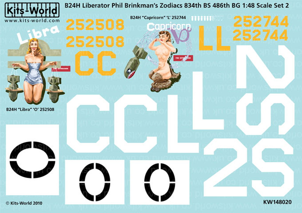 åĥ 1/48 WW.II ꥫΦ B-24 ٥졼 Zodiacs & Libra Capricorn