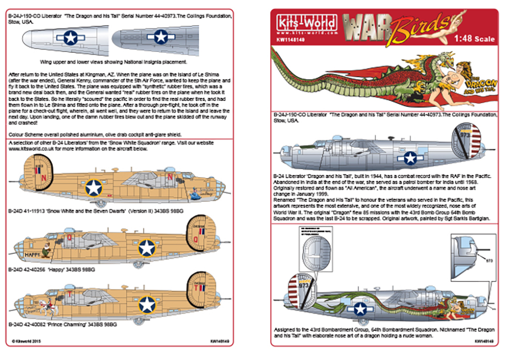 åĥɥǥ 1/48 WW.II ꥫ B-24J 'Dragon and His Tail - ɥĤ