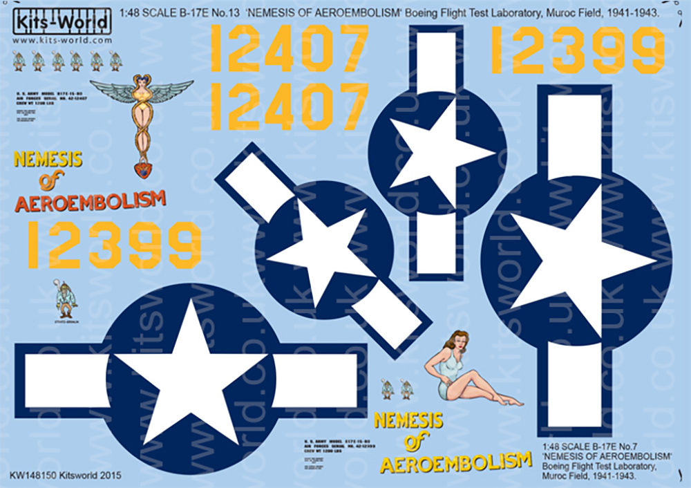 1/48 WW.II ꥫ B-17E ե饤󥰥եȥ쥹 "NEMESIS OF AEROEMBOLISM"