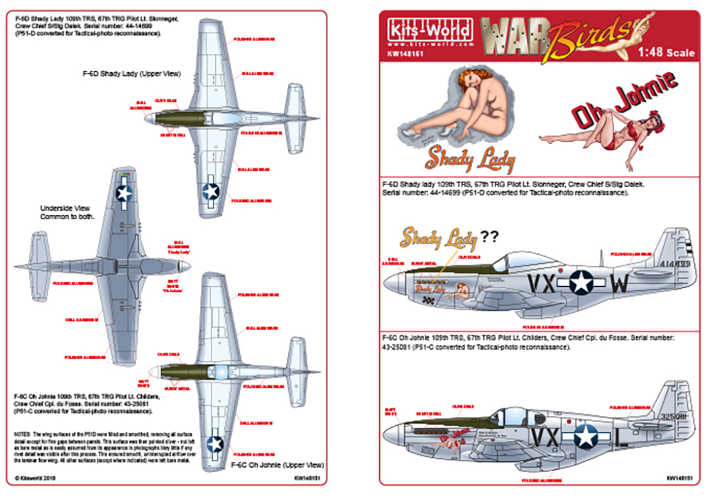 åĥɥǥ 1/48 WW.II ꥫ P-51/ F-6D ޥ