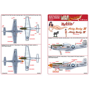 キッツワールドデカール 1/48 WW.II アメリカ軍 P-51D/K マスタング