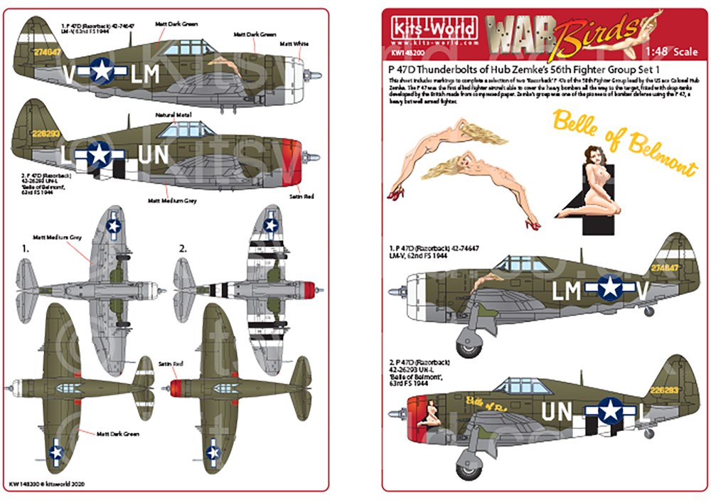 1/48 WW.II ꥫP-47D ܥ 쥤Хå56Ʈ롼 ǥ륻å 1 - ɥĤ