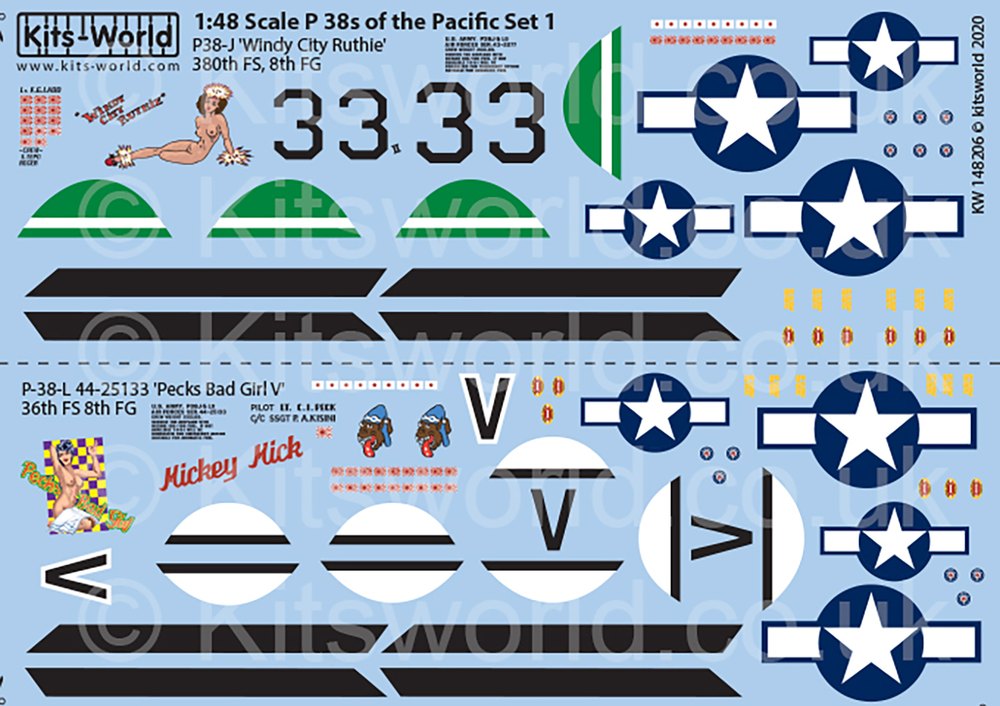 1/48 WW.II ꥫ P-38L饤ȥ˥ѡʿ˥ǥ륻å1