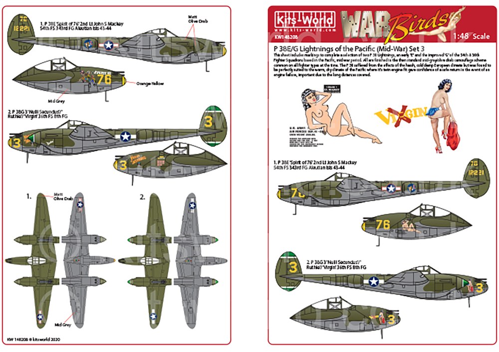 1/48 WW.II ꥫP-38E-G饤ȥ˥ѡʿ˥ǥ륻å1 - ɥĤ