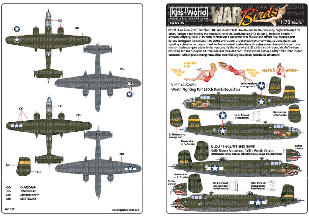 åĥ 1/72WW.IIꥫB-25C/DߥåWorth Fighting ForΡȵǥ - ɥĤ