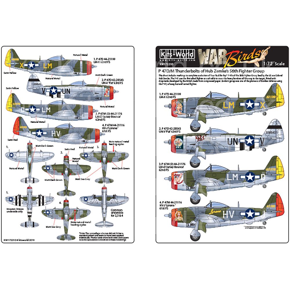 1/72 WW.II ꥫ P-47D/M ܥȥϥ֡ॱ 56Ʈ롼ץǥ륻å - ɥĤ