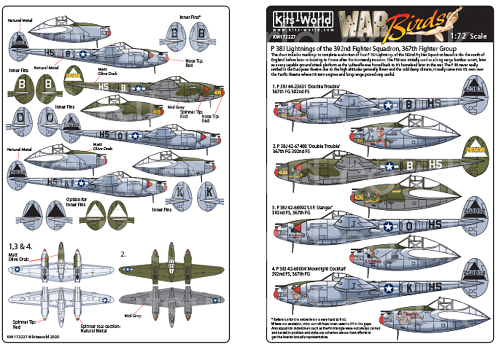 1/72 WW.II ꥫ P-38J 饤ȥ˥󥰥 - ɥĤ