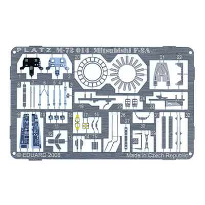 PLATZ 1/72 JASDF F-2A Photo etched parts