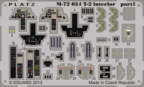 PLATZ 1/72 JASDF T-2 interior part1/part2