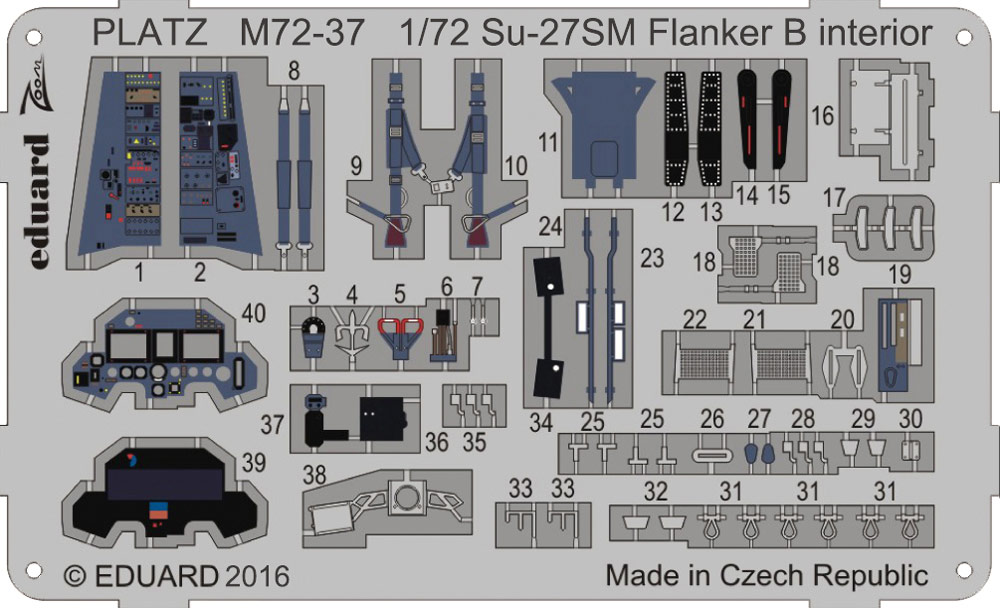 PLATZ 1/72 Su-27SM Flanker B interior
