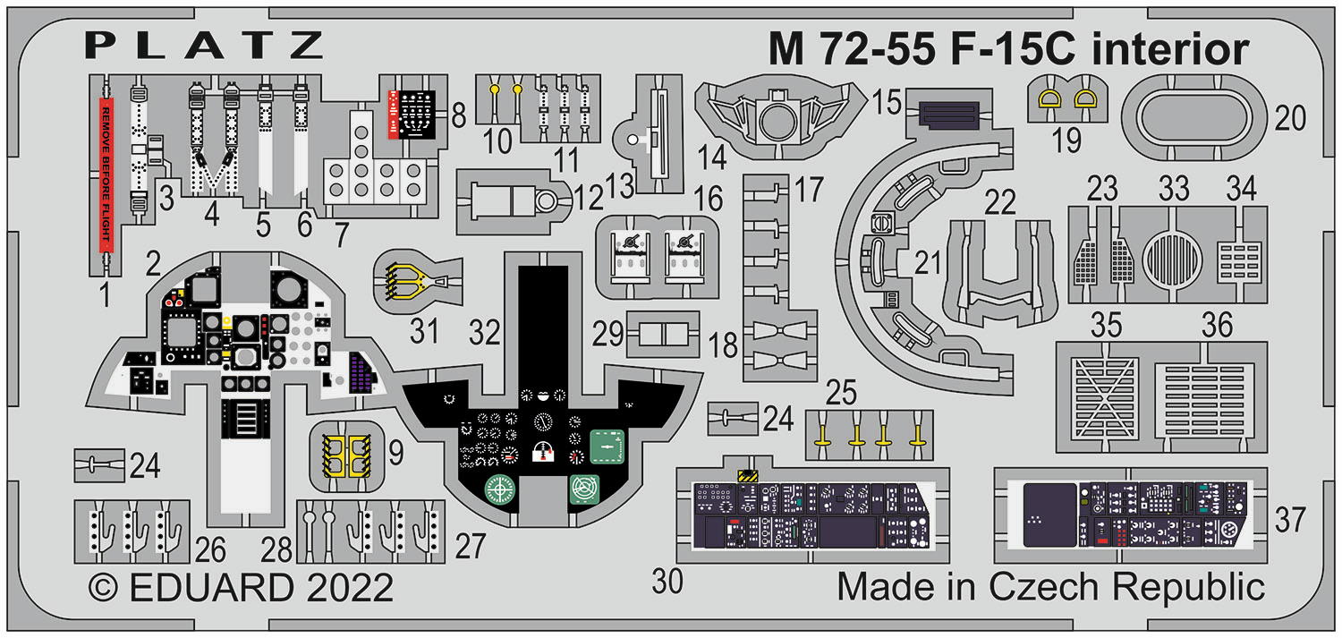 PLATZ 1/72 J.A.S.D.F AIM-7&AAM-3 Wing&Fin