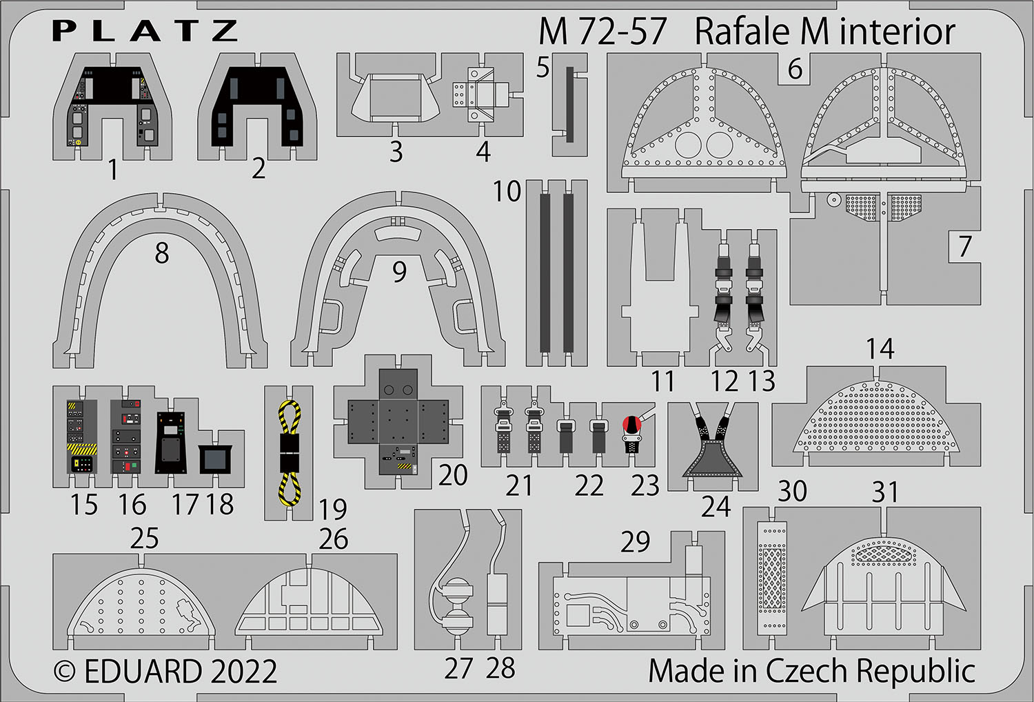 PLATZ 1/72 J.A.S.D.F AIM-7&AAM-3 Wing&Fin