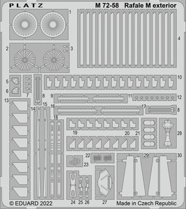 PLATZ 1/72 J.A.S.D.F AIM-7&AAM-3 Wing&Fin