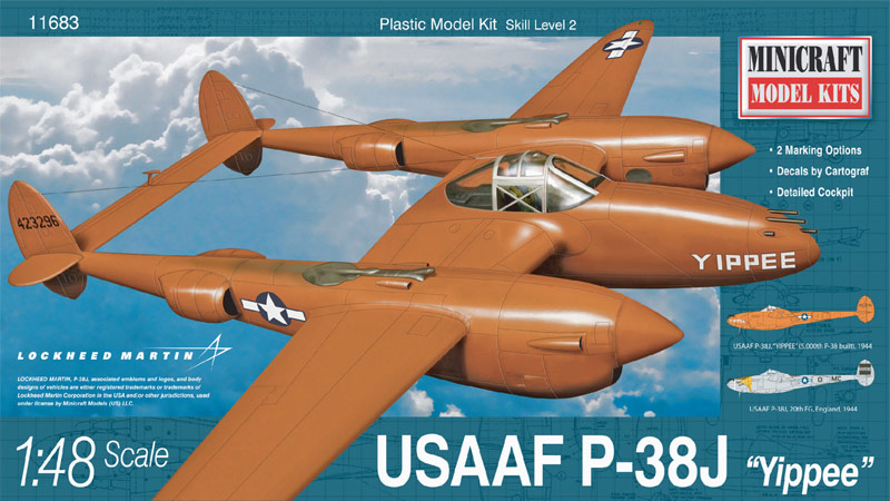 ߥ˥ե 1/48 WW.II ꥫΦҶ P-38J "YIPPEE" - ɥĤ