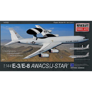 ミニクラフト 1/144 アメリカ空軍 E-3/E-8 　AWACS/ジョイントスターズ