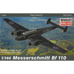 ミニクラフト 1/144 ドイツ空軍 メッサーシュミット Bf110