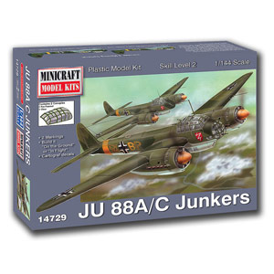 ミニクラフト 1/144 WW.II ドイツ軍 ユンカース JU-88A/C [MC1479