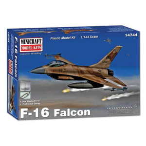 ミニクラフト 1/144 アメリカ空軍 F-16A ファイティングファルコン (フレーム塗装済キャノピー付属)