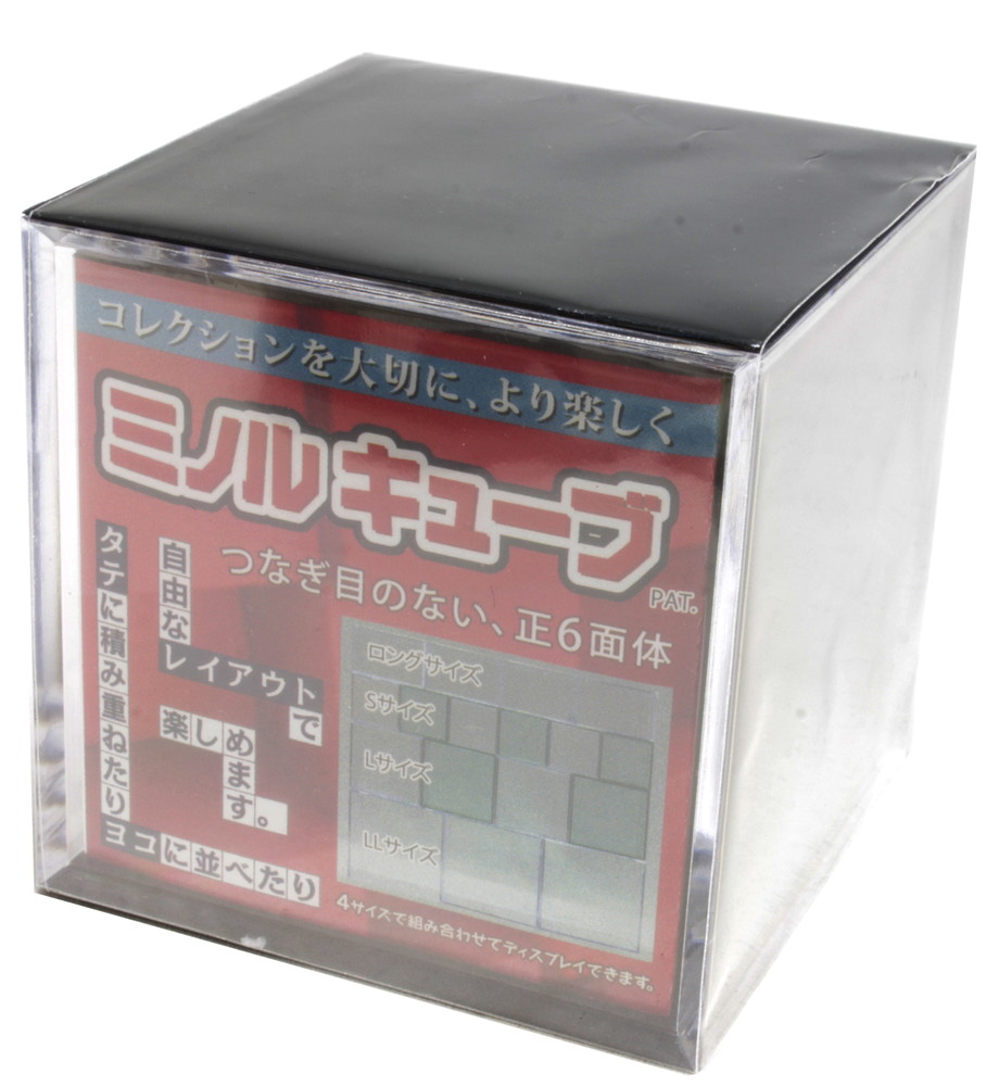 MINORU CUBE Clear Display Case Clear x Black S(Small)