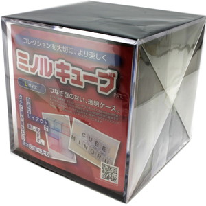 MINORU CUBE Clear Display Case ClearxBlack L(Large)