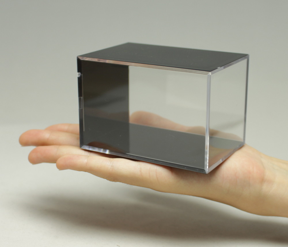 MINORU CUBE Clear Display Case CLEAR x BLACK (Long Rectangularl)