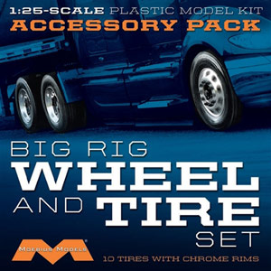 MOEBIUS1/25 Big Rig Wheel & Tire Set (10pk)