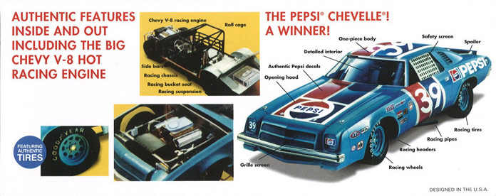 AMT 1/25 Pepsi 1975 Chevy Chevelle Stock Car