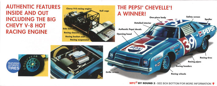 AMT 1/25 Pepsi 1975 Chevy Chevelle Stock Car