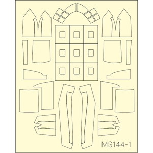 Masking Sheet for 1/144 C-46D Commando