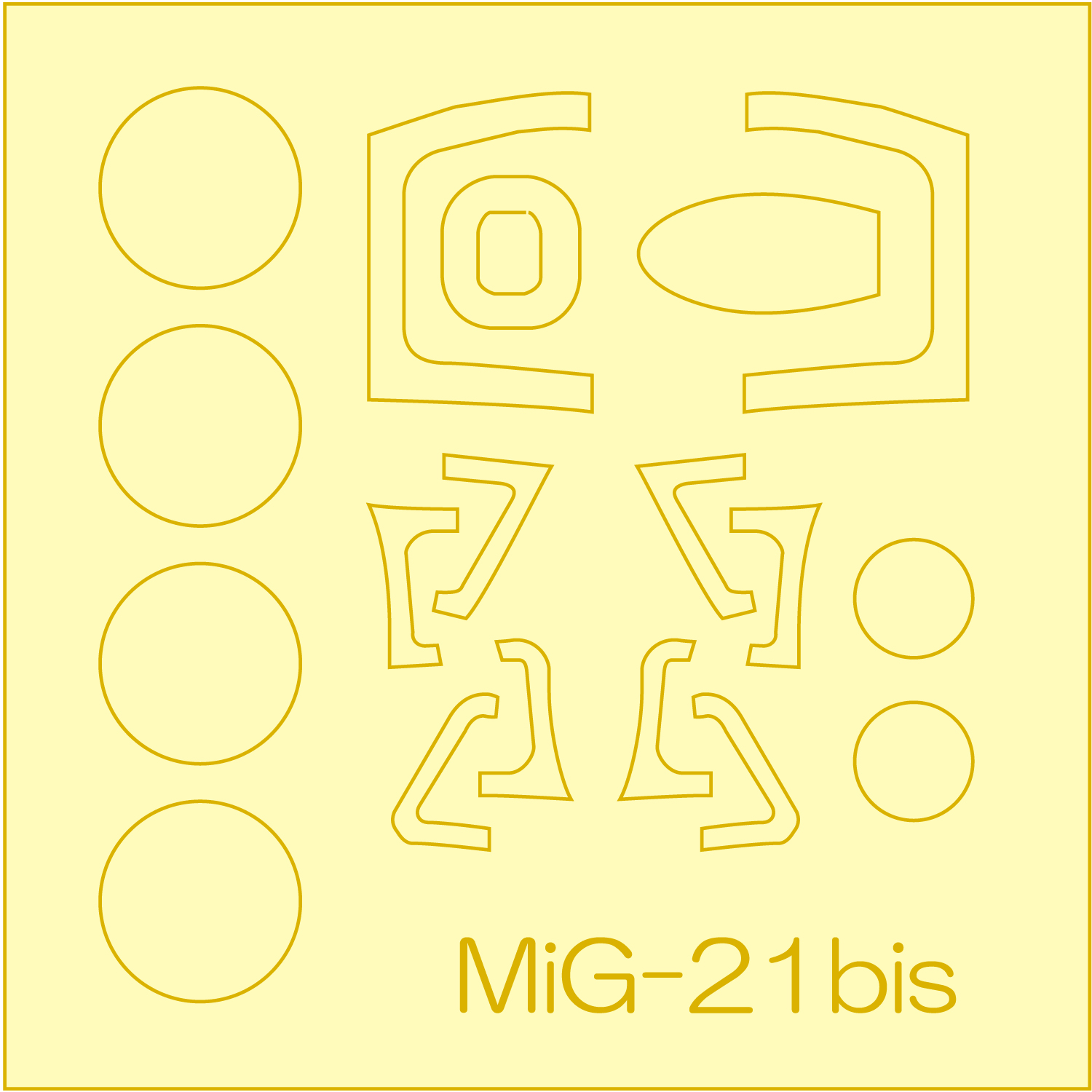 1/48 MiG-21bis Masking Sheet