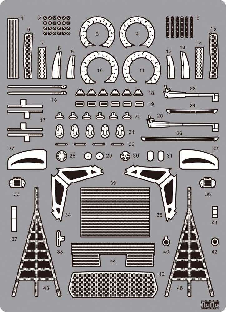 PLATZ/nunu Detail-up Parts 1/24 BMW M6 GT3 2017 ADAC ZURICH 24H