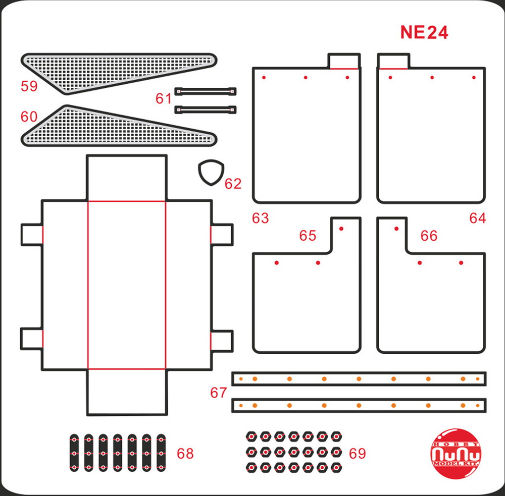 PLATZ/NUNU Detail-Up Parts for 1/24 LANCIA DELTA S4 '86 SANREMO